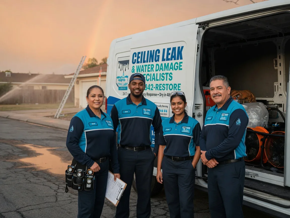 Ceiling Leak Cleanup company in St Columbans, NE